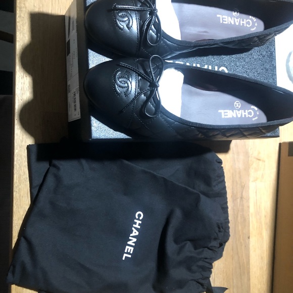 NWT Chanel quilted Ballerina flats - Picture 5 of 7